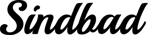 Vorschau des Bootsnamens "Sindbad" als Schriftzug für "Bootsbeschriftung Klassisch 86"