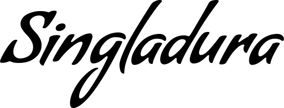 Vorschau des Bootsnamens "Singladura" als Schriftzug für "Bootsbeschriftung Klassisch 57"