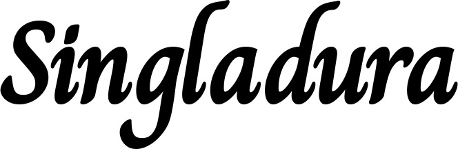 Vorschau des Bootsnamens "Singladura" als Schriftzug für "Bootsbeschriftung Klassisch 51"