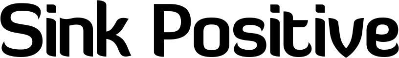 Vorschau des Bootsnamens "Sink Positive" als Schriftzug für "Style Normal 06"