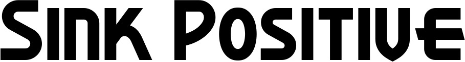 Vorschau des Bootsnamens "Sink Positive" als Schriftzug für "Bootsbeschriftung Neu 26"