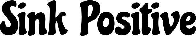 Vorschau des Bootsnamens "Sink Positive" als Schriftzug für "Bootsbeschriftung Klassisch 53"
