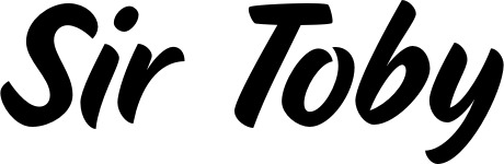 Vorschau des Bootsnamens "Sir Toby" als Schriftzug für "Bootsbeschriftung Klassisch 19"