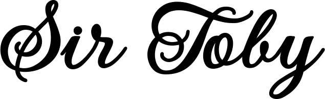 Vorschau des Bootsnamens "Sir Toby" als Schriftzug für "Bootsbeschriftung Klassisch 69"