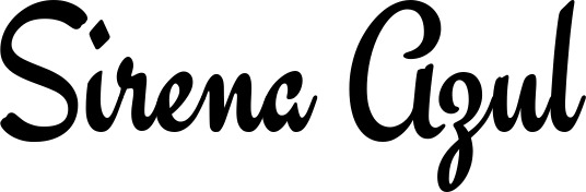 Vorschau des Bootsnamens "Sirena Azul" als Schriftzug für "Bootsbeschriftung Klassisch 63"