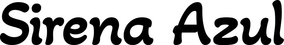 Vorschau des Bootsnamens "Sirena Azul" als Schriftzug für "Bootsbeschriftung Klassisch 103"