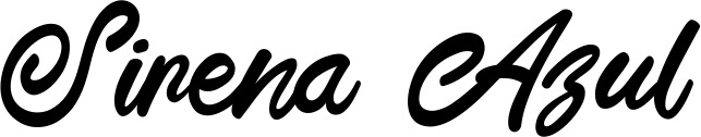 Vorschau des Bootsnamens "Sirena Azul" als Schriftzug für "Bootsbeschriftung Klassisch 102"