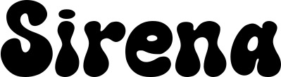 Vorschau des Bootsnamens "Sirena" als Schriftzug für "Bootsbeschriftung Neu 62"