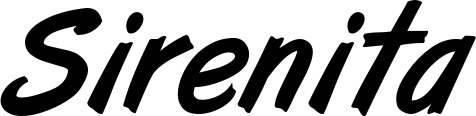 Vorschau des Bootsnamens "Sirenita" als Schriftzug für "Bootsbeschriftung Klassisch 38"