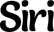 Vorschau des Bootsnamens "Siri" als Schriftzug für "Bootsbeschriftung Klassisch 94"