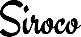 Vorschau des Bootsnamens "Siroco" als Schriftzug für "Bootsbeschriftung Klassisch 63"