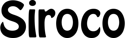 Vorschau des Bootsnamens "Siroco" als Schriftzug für "Bootsbeschriftung Fett 01"