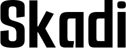 Vorschau des Bootsnamens "Skadi" als Schriftzug für "Bootsbeschriftung Neu 69"