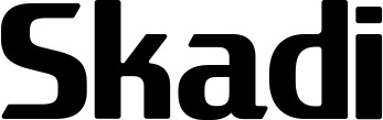 Vorschau des Bootsnamens "Skadi" als Schriftzug für "Bootsbeschriftung Fett 22"