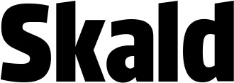 Vorschau des Bootsnamens "Skald" als Schriftzug für "Bootsbeschriftung Fett 33"