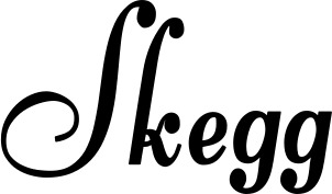 Vorschau des Bootsnamens "Skegg" als Schriftzug für "Bootsbeschriftung Klassisch 76"