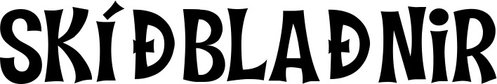 Vorschau des Bootsnamens "Skíðblaðnir" als Schriftzug für "Style Klassisch 27"