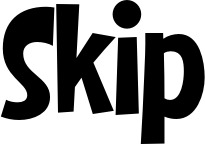 Vorschau des Bootsnamens "Skip" als Schriftzug für "Bootsbeschriftung Klassisch 28"