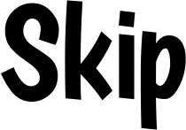 Vorschau des Bootsnamens "Skip" als Schriftzug für "Bootsbeschriftung Neu 36"