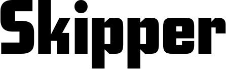 Vorschau des Bootsnamens "Skipper" als Schriftzug für "Bootsbeschriftung Neu 11"