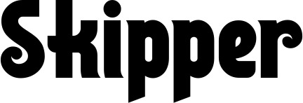 Vorschau des Bootsnamens "Skipper" als Schriftzug für "Bootsbeschriftung Neu 32"