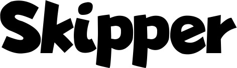 Vorschau des Bootsnamens "Skipper" als Schriftzug für "Bootsbeschriftung Neu 48"
