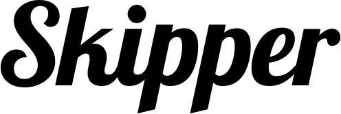 Vorschau des Bootsnamens "Skipper" als Schriftzug für "Bootsbeschriftung Neu 60"