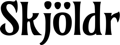 Vorschau des Bootsnamens "Skjöldr" als Schriftzug für "Bootsbeschriftung Klassisch 36"