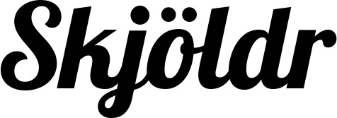 Vorschau des Bootsnamens "Skjöldr" als Schriftzug für "Bootsbeschriftung Neu 60"