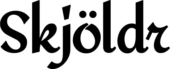 Vorschau des Bootsnamens "Skjöldr" als Schriftzug für "Bootsbeschriftung Klassisch 37"