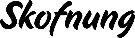 Vorschau des Bootsnamens "Skofnung" als Schriftzug für "Bootsbeschriftung Klassisch 19"