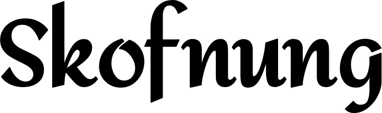 Vorschau des Bootsnamens "Skofnung" als Schriftzug für "Bootsbeschriftung Klassisch 37"