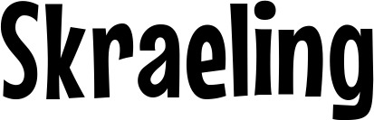 Vorschau des Bootsnamens "Skraeling" als Schriftzug für "Bootsbeschriftung Neu 57"