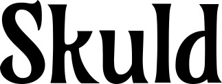 Vorschau des Bootsnamens "Skuld" als Schriftzug für "Bootsbeschriftung Klassisch 36"