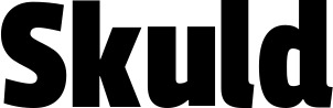 Vorschau des Bootsnamens "Skuld" als Schriftzug für "Bootsbeschriftung Fett 30"