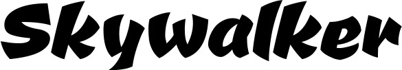 Vorschau des Bootsnamens "Skywalker" als Schriftzug für "Style Neu 39"