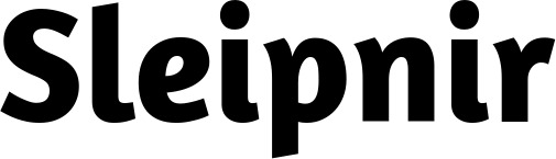 Vorschau des Bootsnamens "Sleipnir" als Schriftzug für "Bootsbeschriftung Fett 09"