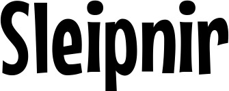 Vorschau des Bootsnamens "Sleipnir" als Schriftzug für "Bootsbeschriftung Neu 57"