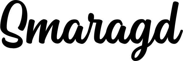 Vorschau des Bootsnamens "Smaragd" als Schriftzug für "Style Klassisch 43"