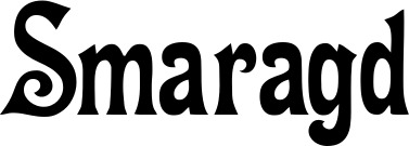 Vorschau des Bootsnamens "Smaragd" als Schriftzug für "Bootsbeschriftung Neu 44"