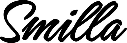 Vorschau des Bootsnamens "Smilla" als Schriftzug für "Bootsbeschriftung Klassisch 71"
