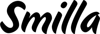 Vorschau des Bootsnamens "Smilla" als Schriftzug für "Bootsbeschriftung Klassisch 19"