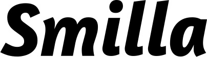 Vorschau des Bootsnamens "Smilla" als Schriftzug für "Bootsbeschriftung Kursiv 01"