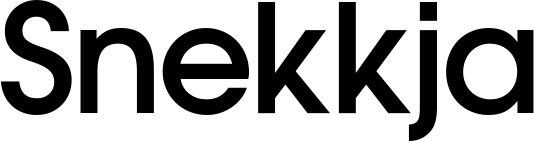 Vorschau des Bootsnamens "Snekkja" als Schriftzug für "Bootsbeschriftung Fett 19"