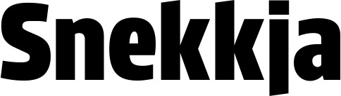 Vorschau des Bootsnamens "Snekkja" als Schriftzug für "Style Fett 33"