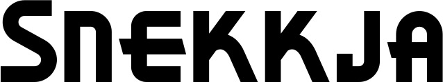 Vorschau des Bootsnamens "Snekkja" als Schriftzug für "Bootsbeschriftung Neu 26"
