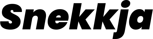 Vorschau des Bootsnamens "Snekkja" als Schriftzug für "Bootsbeschriftung Kursiv 08"