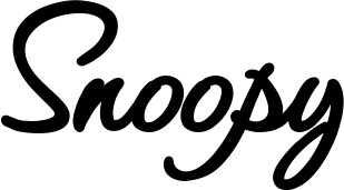 Vorschau des Bootsnamens "Snoopy" als Schriftzug für "Bootsbeschriftung Klassisch 111"