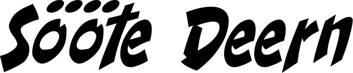 Vorschau des Bootsnamens "Sööte Deern" als Schriftzug für "Bootsbeschriftung Klassisch 31"