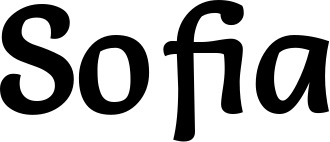 Vorschau des Bootsnamens "Sofia" als Schriftzug für "Bootsbeschriftung Klassisch 94"